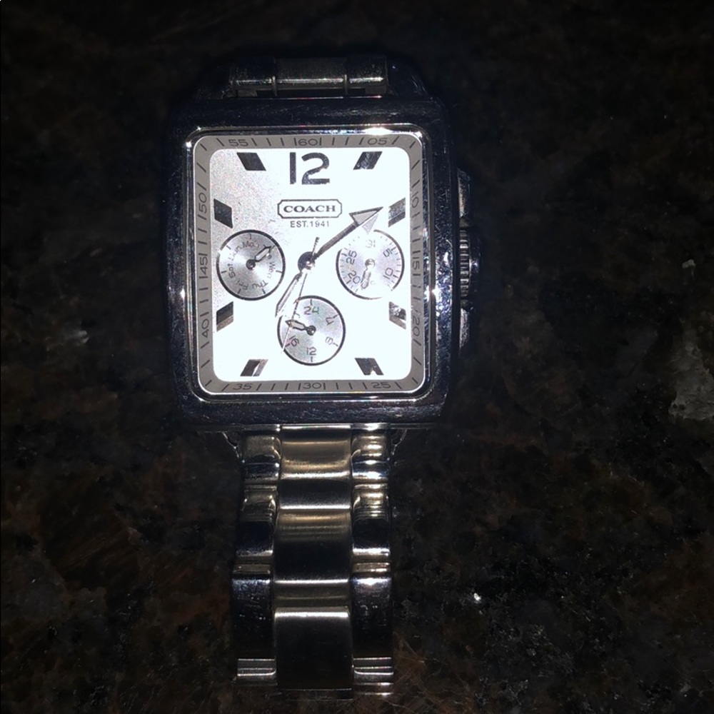Women’s coach watch stainless steel.